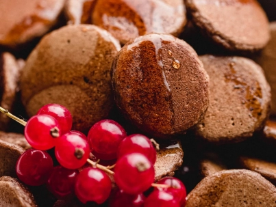 panqueque de coco y cacao