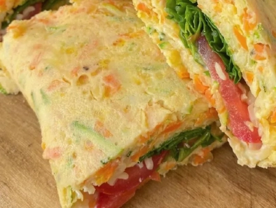 Roll de zucchini y zanahoria