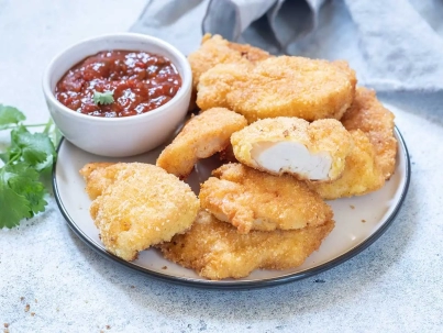 Nuggets de pollo crocantes