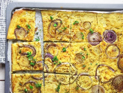 Fainá de porotos blancos