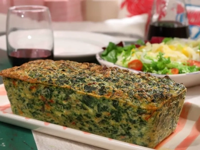 Budín salado de ricota y espinaca