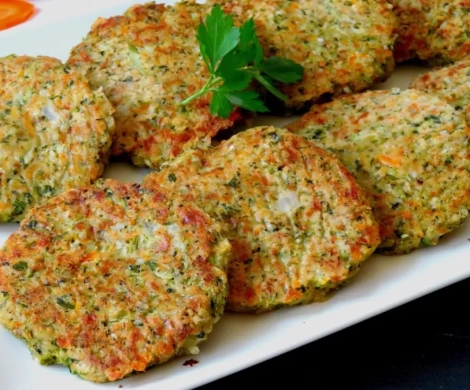 Medallones de zucchini y queso al horno