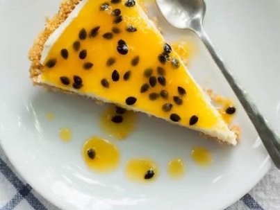 Cheesecake keto de maracuyá (sin horno)